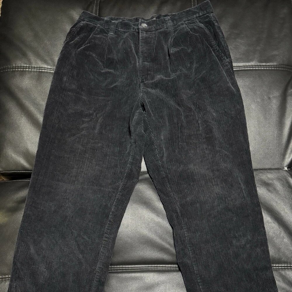 St. John’s Bay Men’s Black Corduroy Pants W36 L30 Classic‎ Fit